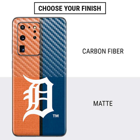 MLB Detroit Tigers Split Galaxy S20 Ultra 5G Skin