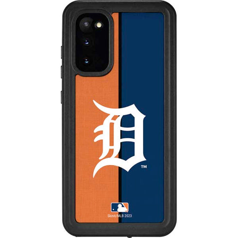 MLB Detroit Tigers Split Galaxy S20 Waterproof Case