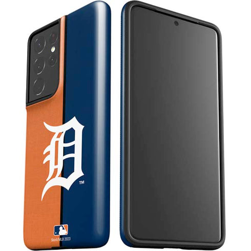 MLB Detroit Tigers Split Galaxy S21 Ultra 5G Pro Case
