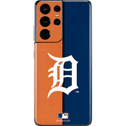 MLB Detroit Tigers Split Galaxy S21 Ultra 5G Skin