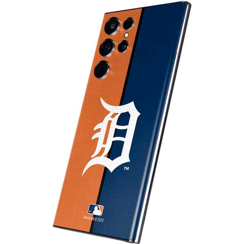 MLB Detroit Tigers Split Galaxy S22 Ultra Skin