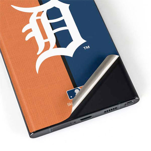 MLB Detroit Tigers Split Galaxy S22 Ultra Skin