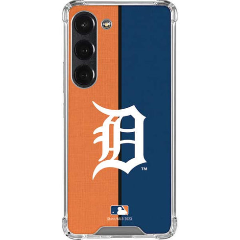 MLB Detroit Tigers Split Galaxy S23 Clear Case