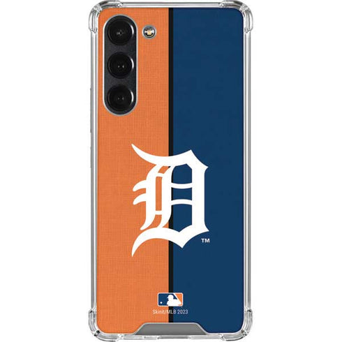 MLB Detroit Tigers Split Galaxy S23 Plus Clear Case