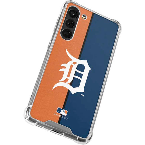 MLB Detroit Tigers Split Galaxy S23 Plus Clear Case