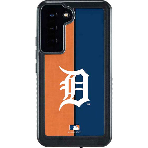 MLB Detroit Tigers Split Galaxy S23 Plus Waterproof Case