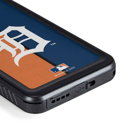 MLB Detroit Tigers Split Galaxy S23 Waterproof Case