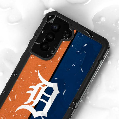 MLB Detroit Tigers Split Galaxy S23 Waterproof Case