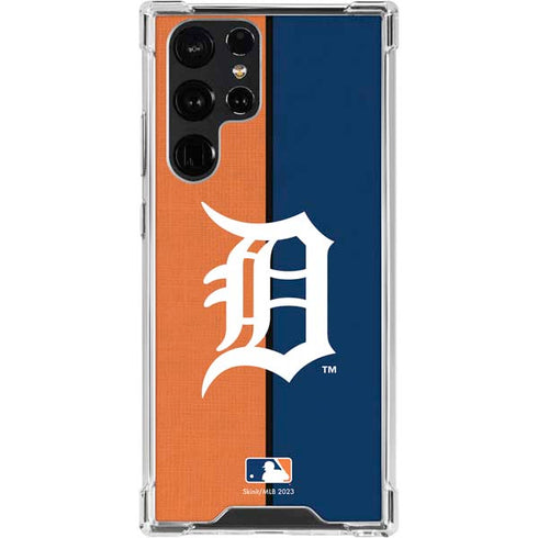 MLB Detroit Tigers Split Galaxy S24 Ultra Clear Case