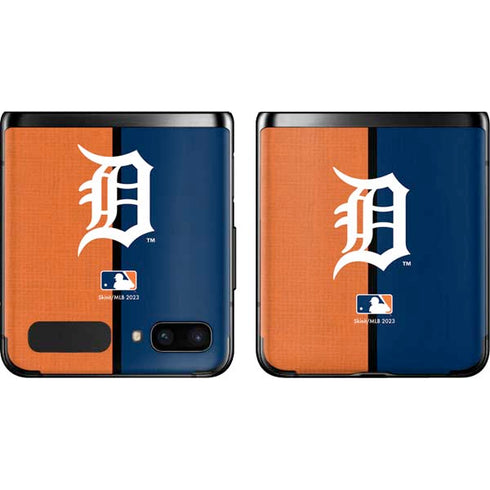 MLB Detroit Tigers Split Galaxy Z Flip Skin