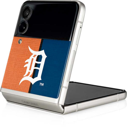 MLB Detroit Tigers Split Galaxy Z Flip4 5G Skin