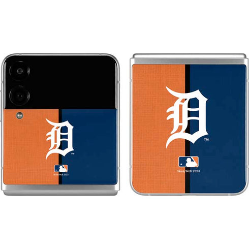 MLB Detroit Tigers Split Galaxy Z Flip4 5G Skin