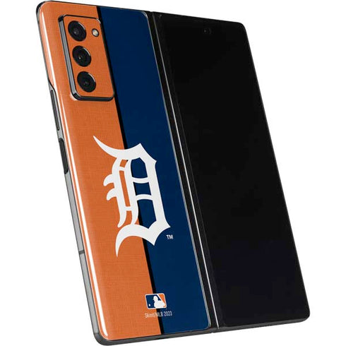 MLB Detroit Tigers Split Galaxy Z Fold2 5G Skin