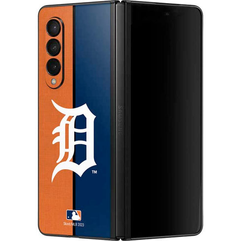 MLB Detroit Tigers Split Galaxy Z Fold3 5G Skin