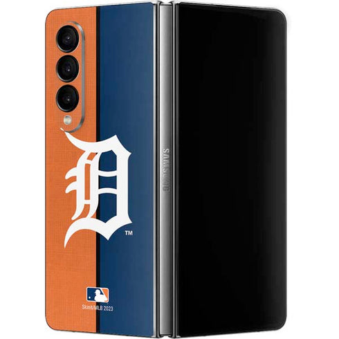 MLB Detroit Tigers Split Galaxy Z Fold4 5G Skin