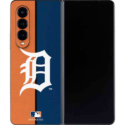 MLB Detroit Tigers Split Galaxy Z Fold4 5G Skin