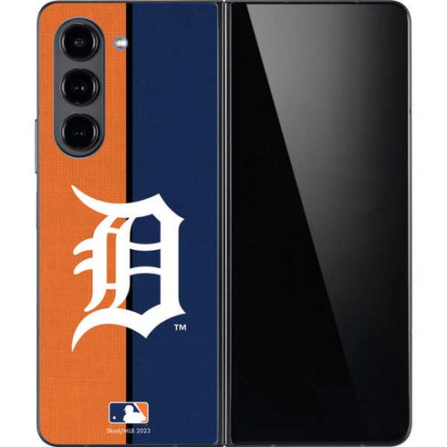MLB Detroit Tigers Split Galaxy Z Fold5 5G Skin