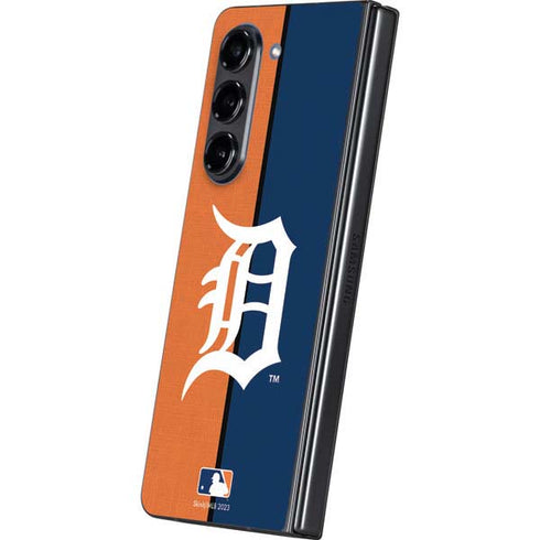 MLB Detroit Tigers Split Galaxy Z Fold5 5G Skin