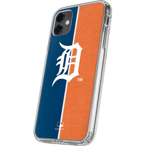 MLB Detroit Tigers Split iPhone 11 Clear Case