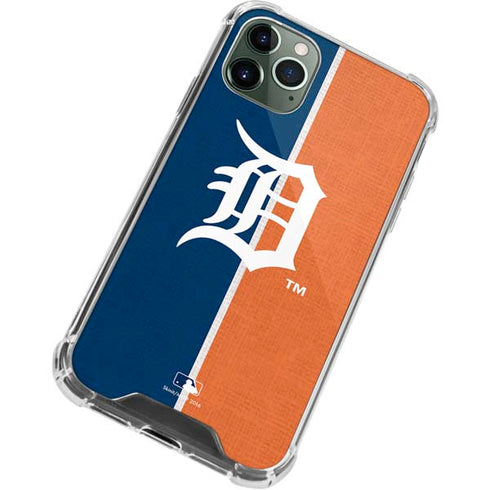 MLB Detroit Tigers Split iPhone 11 Pro Max Clear Case