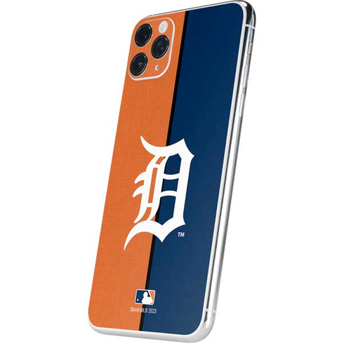 MLB Detroit Tigers Split iPhone 11 Pro Max Skin