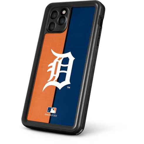 MLB Detroit Tigers Split iPhone 11 Pro Max Waterproof Case