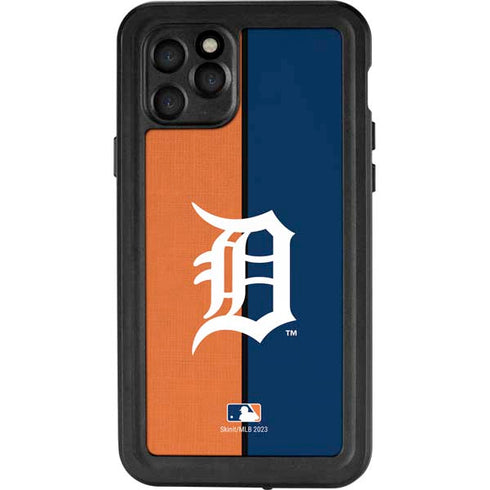 MLB Detroit Tigers Split iPhone 11 Pro Waterproof Case