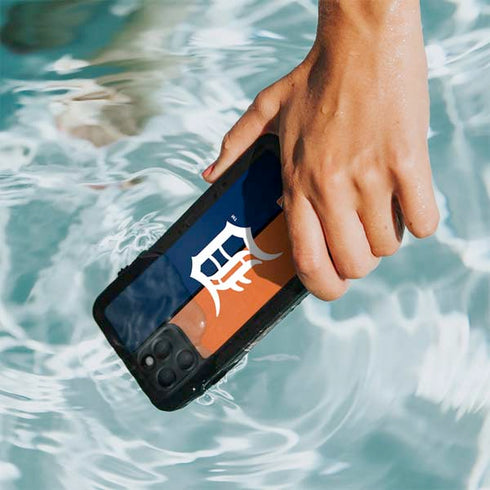 MLB Detroit Tigers Split iPhone 11 Pro Waterproof Case