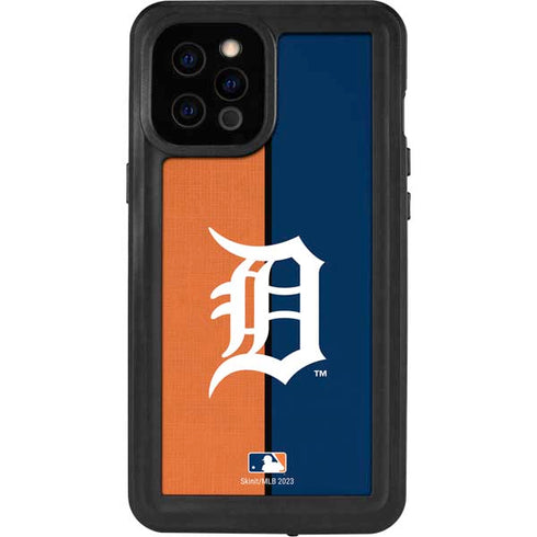 MLB Detroit Tigers Split iPhone 12 Pro Max Waterproof Case