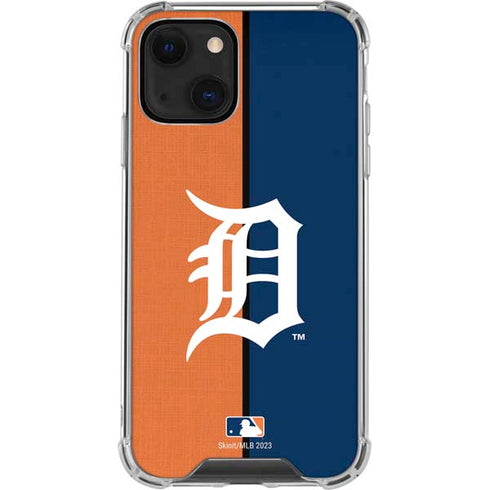 MLB Detroit Tigers Split iPhone 13 Mini Clear Case