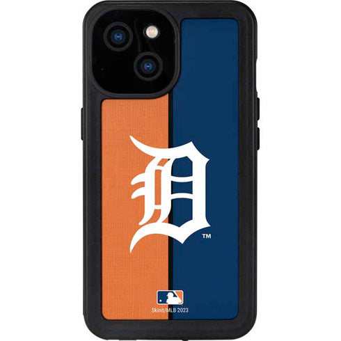 MLB Detroit Tigers Split iPhone 13 Mini Waterproof Case