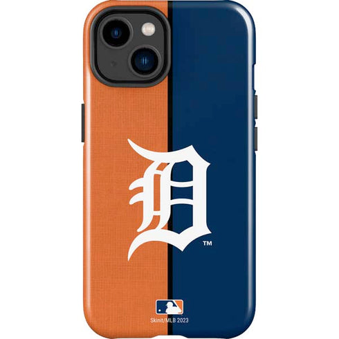 MLB Detroit Tigers Split iPhone 15 Plus Impact Case