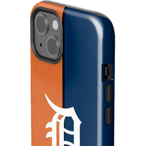 MLB Detroit Tigers Split iPhone 15 Plus Impact Case