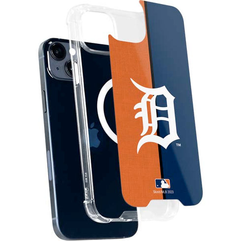 MLB Detroit Tigers Split iPhone 15 Plus MagSafe Case