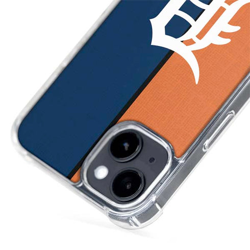 MLB Detroit Tigers Split iPhone 15 Plus MagSafe Case