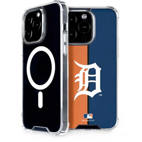 MLB Detroit Tigers Split iPhone 14 Pro MagSafe Case