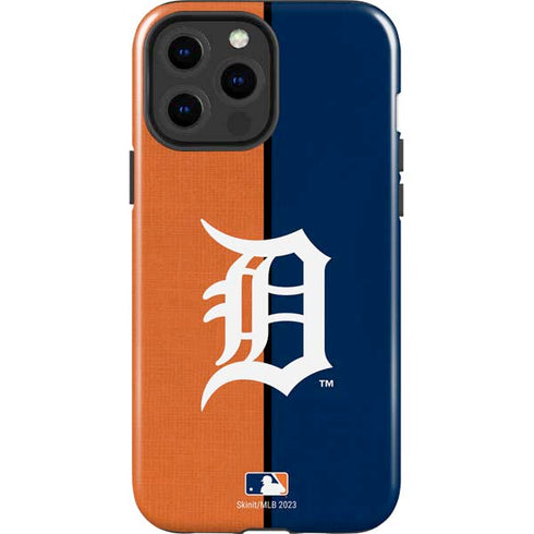 MLB Detroit Tigers Split iPhone 15 Pro Max Impact Case
