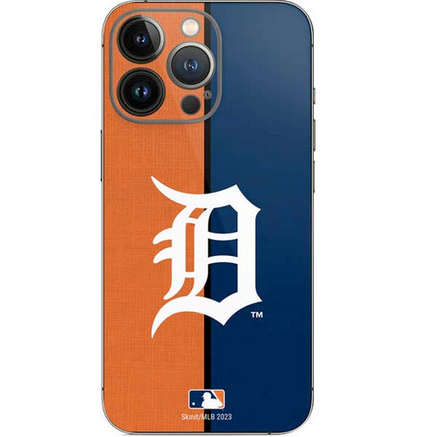 MLB Detroit Tigers Split iPhone 14 Pro Skin