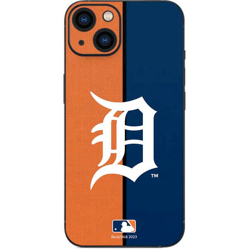 MLB Detroit Tigers Split iPhone 15 Skin