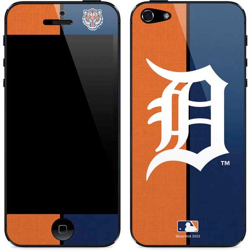 MLB Detroit Tigers Split iPhone 5/5s/5SE Skin