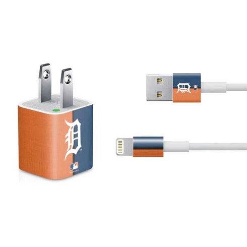 MLB Detroit Tigers Split iPhone Charger (5W USB) Skin
