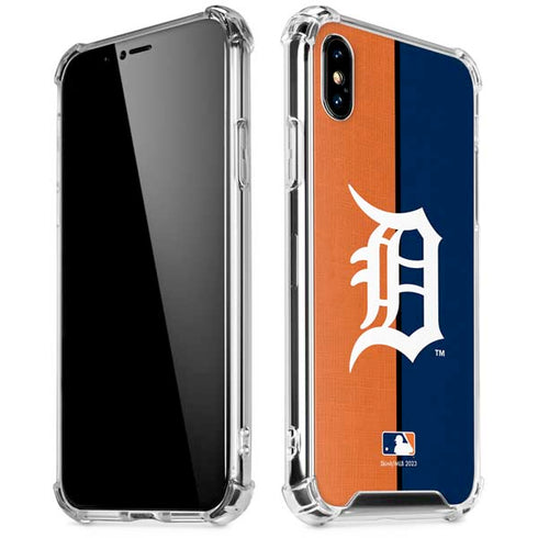MLB Detroit Tigers Split iPhone XS Max Clear Case