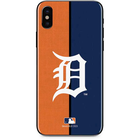 MLB Detroit Tigers Split iPhone XS Skin