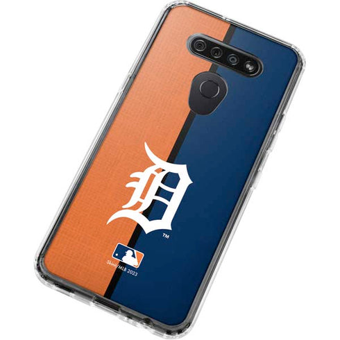 MLB Detroit Tigers Split LG K51/Q51 Clear Case