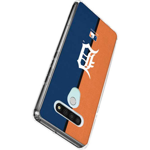 MLB Detroit Tigers Split LG Stylo 6 Clear Case