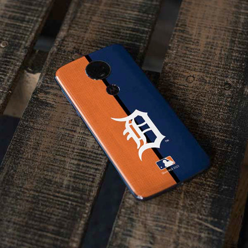 MLB Detroit Tigers Split Moto E5 Plus Skin