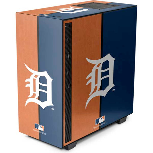 MLB Detroit Tigers Split NZXT H510 Compact ATX Mid-Tower Case Skin