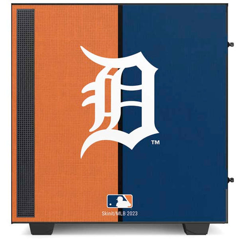 MLB Detroit Tigers Split NZXT H510 Compact ATX Mid-Tower Case Skin