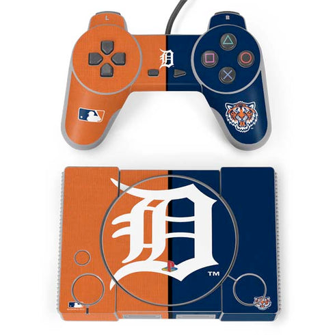 MLB Detroit Tigers Split PlayStation Classic Bundle Skin