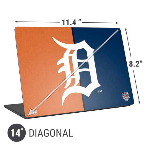 MLB Detroit Tigers Split Universal Laptop 14in (11.4 x 8.2in) Skin